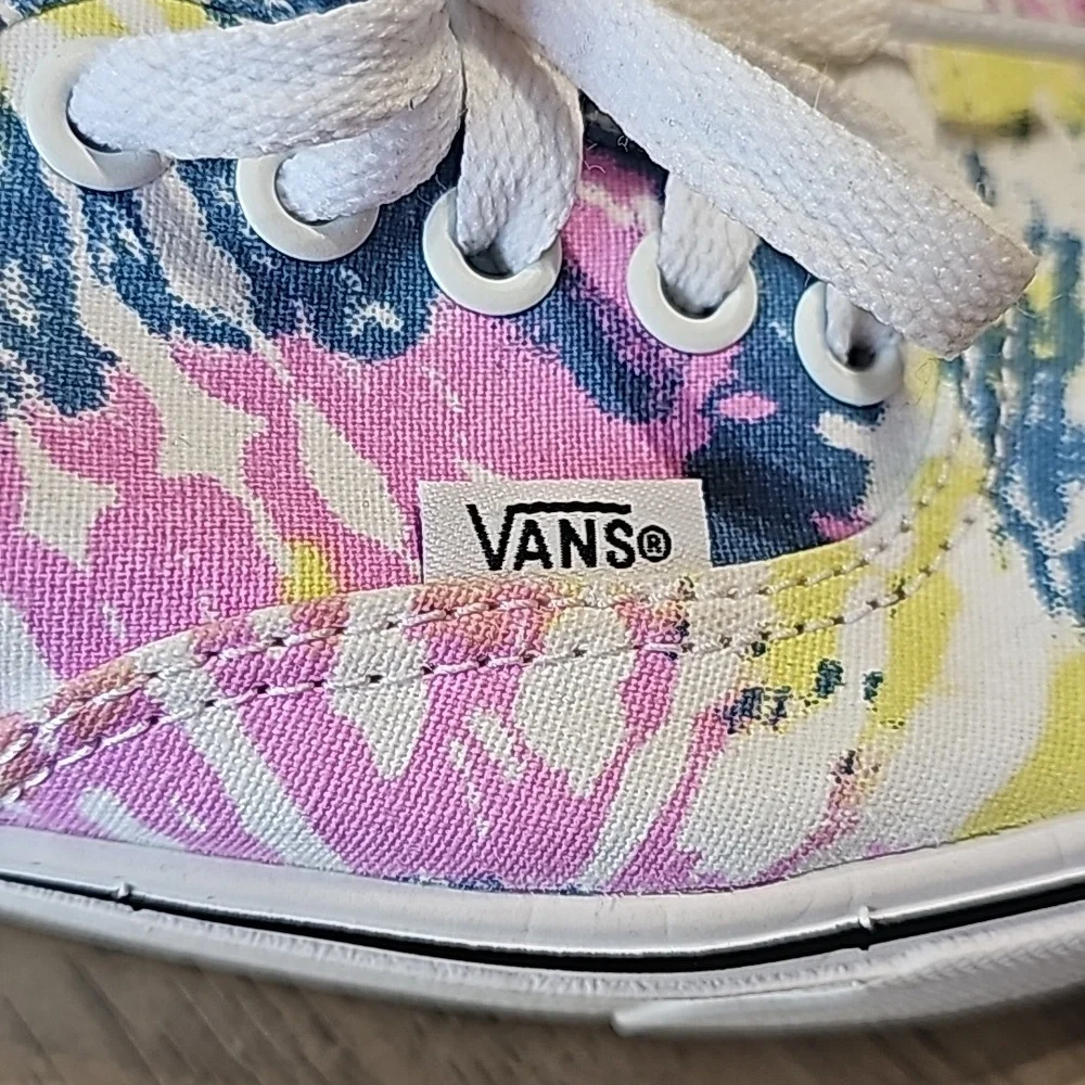 Vans Unisex tie dye sneakers womans size 8.5 or mens 7 - Picture 10 of 11